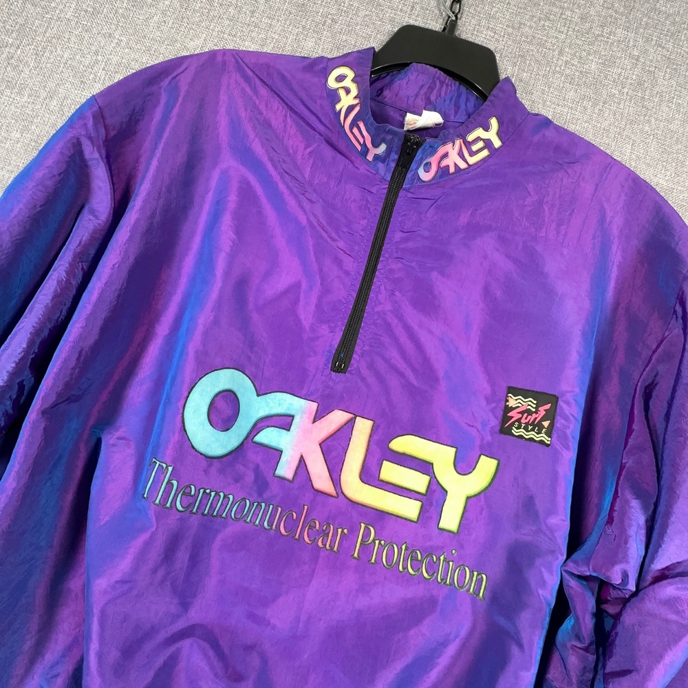 Vintage Surf Style Oakley Thermonuclear Protection Windbreaker One Size Pullover